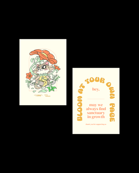 Terus Tumboh x Karbon Kore Blumy Postcard